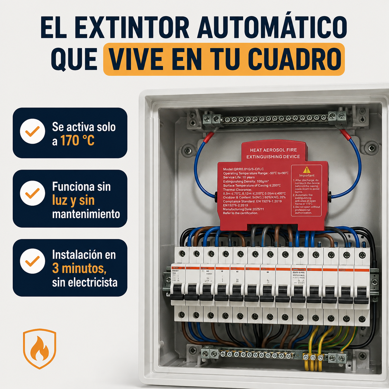 IGNEX — El extintor automático que vive dentro de tu cuadro eléctrico