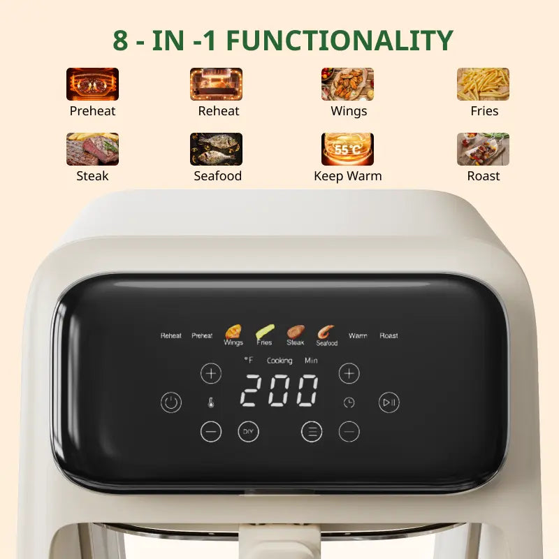 Sweet Dining™ 4.2QT Non-Toxic Glass Air Fryer