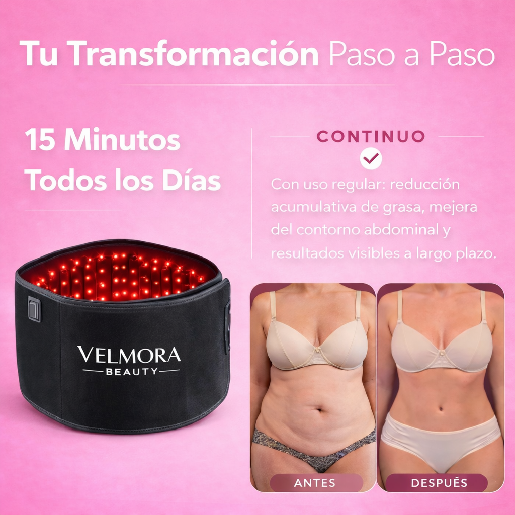 Velmora Alleva - Cinturón de terapia con luz roja