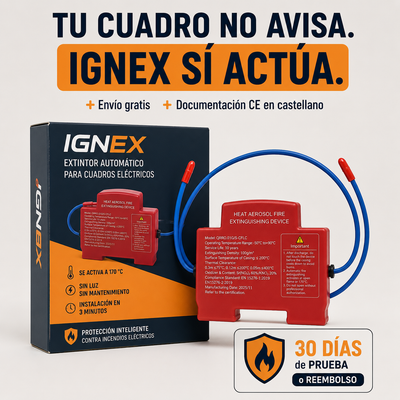 IGNEX — El extintor automático que vive dentro de tu cuadro eléctrico